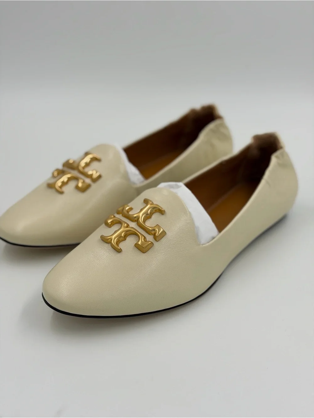 Tory Burch Eleanor Loafers – New Cream – Size 8